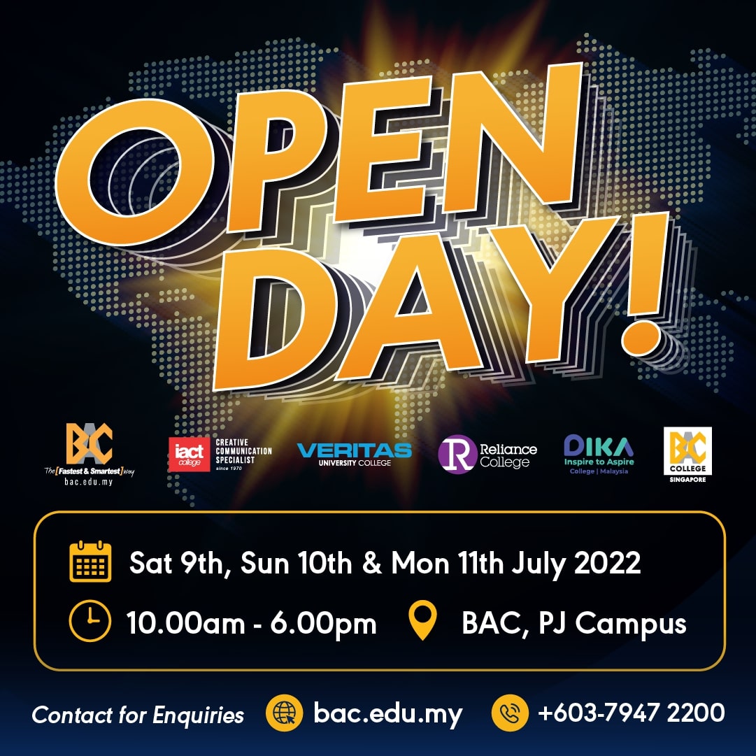 Open Days – On Campus & In PERSON!