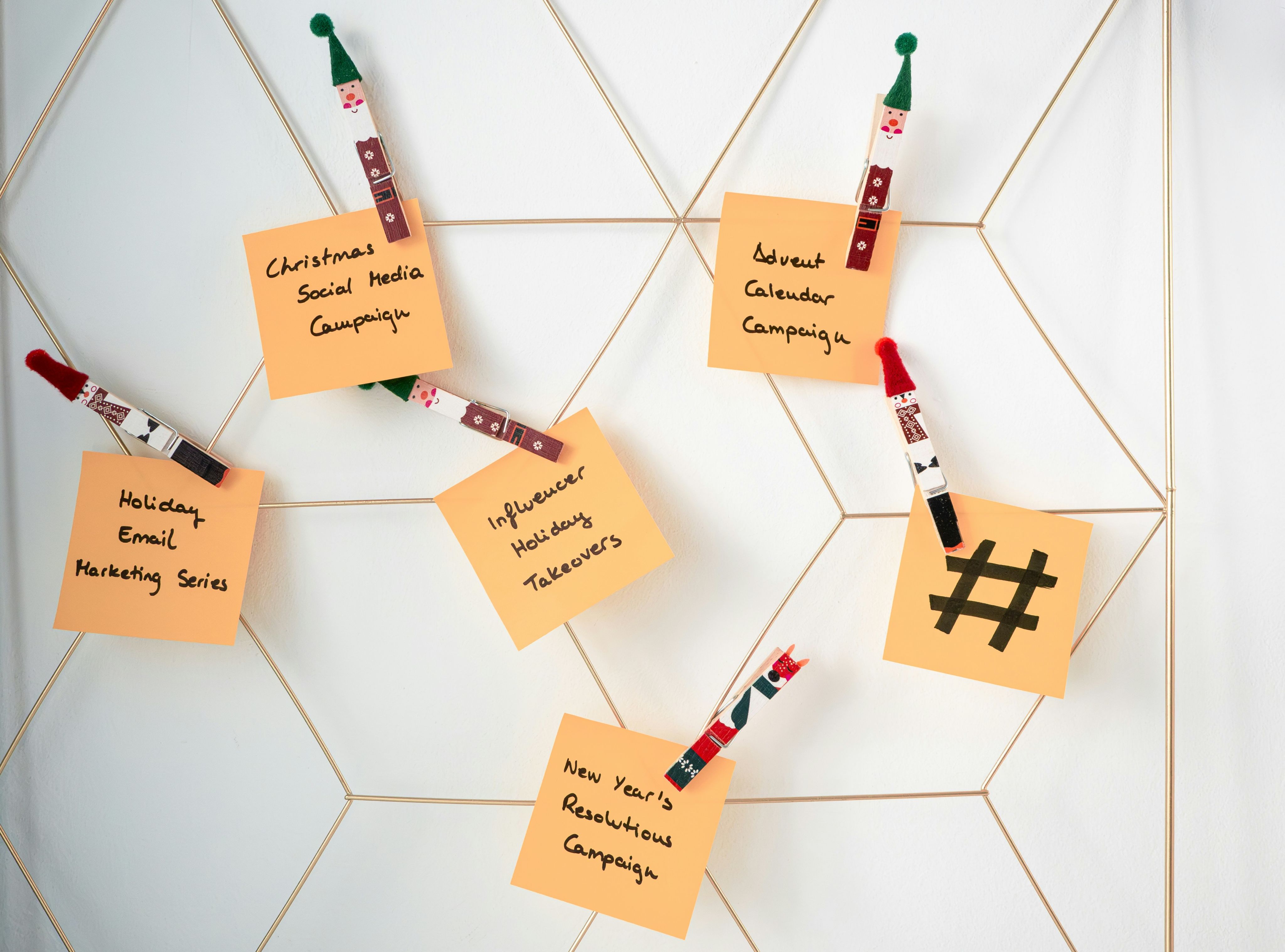 a group of sticky notes attached to a wall