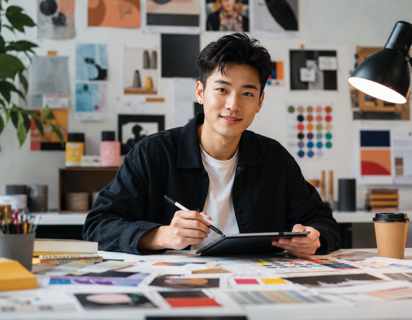 Advertising design student